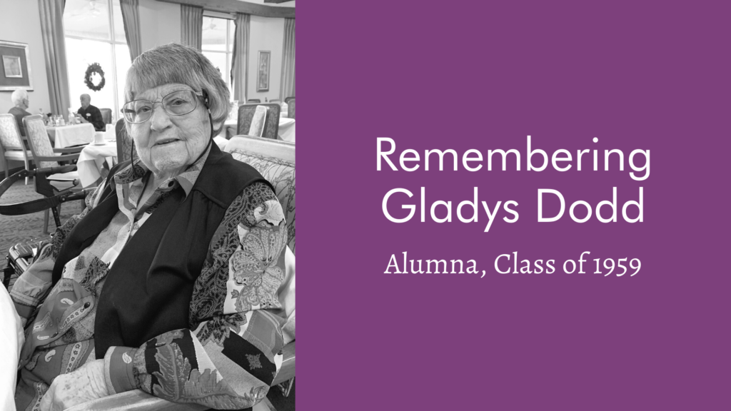 Remembering Gladys Dodd